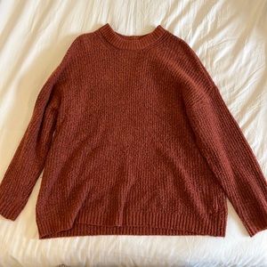 Rust American Eagle Crew Neck Sweater
